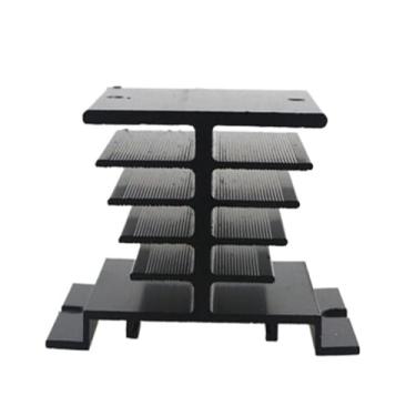 Imagem de Dissipador de calor 10 peças 80 mm x 60 mm x 50 mm para relé de estado sólido SSR preto