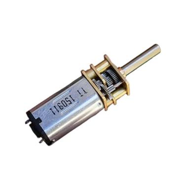 Imagem de N30 Full Metal Gearbox Gear Electronic Starter DC 3V-6V 50RPM Redução de engrenagem de velocidade lenta 1:240 Relação de engrenagem Eixo D para robô