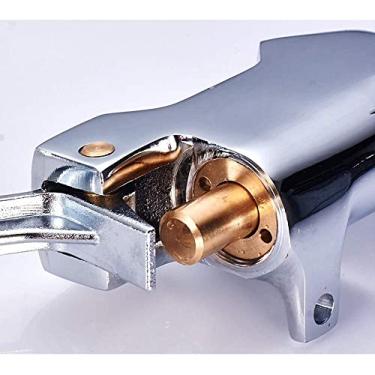 Imagem de - Torneiras, modelos quentes, frios, quentes e frios, interruptor de pé engrossar torneira de instalação no chão torneira pedal torneiras interruptor de válvula de pé, para lavatórios de banheiro em