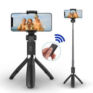 Imagem de Bastão De Selfie Tripé Pau De Self Bluetooth Com Controle