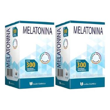 Imagem de Kit 2 Melatonina Sabor Laranja 300 Comprimidos União Química, Sabor la