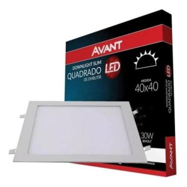 Imagem de Plafon Led Quadrado 40x40 Embutir Painel 30w 6500K Avant