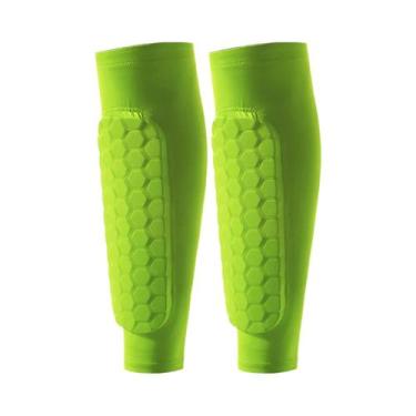 Imagem de Meias De Proteção Para Futebol Com Mangas De Compressão Para Panturril