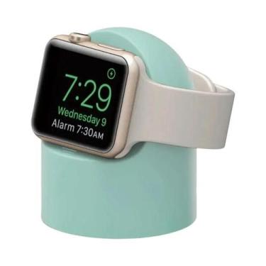 Imagem de Suporte Carregador Para Apple Watch Em Silicone Durável Com Modo De Me