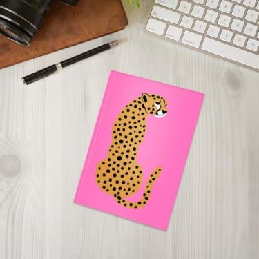 Imagem de Caderno de leopardo, caderno A5 para anotações de escritório, agenda de 21 x 14,7 cm, agenda de viagem, presentes para amantes de leopardo