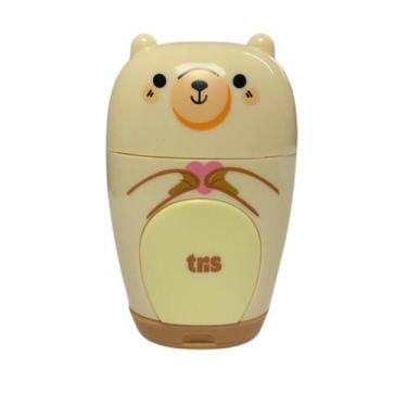 Imagem de Apontador Duplo com Depósito + Borracha Ursinho - Tris, Creme