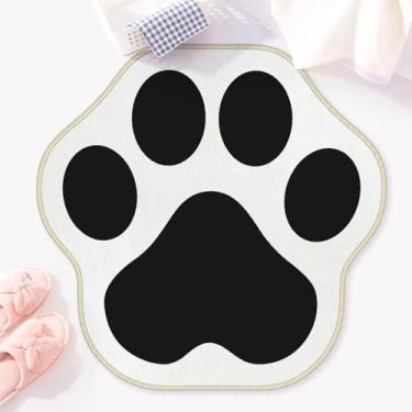 Imagem de Allenjoy Tapete de banheiro de 79,8 cm x 79 cm Pet Love Tapete de banho antiderrapante lavável