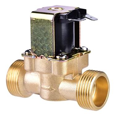 Imagem de RiToEasysports Válvula de Sprinkler, Válvula Solenóide de Controle de água de Latão de 24 V 3/4 pol. Com Prevenção de Queimadura a Seco para Sistemas de Irrigação, Fluxo Constante e Alta Pressão de