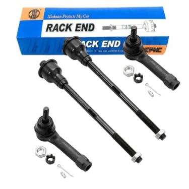 Imagem de XCPMC ES3493 ES3488 Kits extremidades da barra direção interna externa dianteira conjunto 4 peças reposição automotiva Chevy Silverado GMC Sierra Tahoe Suburban Avalanche Yukon XL Cadillac Escalade