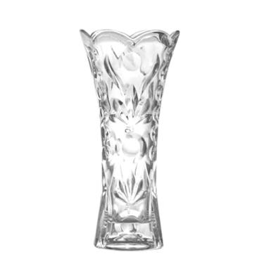 Imagem de Vaso Decorativo De Vidro – Um Vaso Resistente, Adequado Para A Mesa De Jantar, Sala De Estar Ou Centro De Mesa.(Lapidação Sortida)