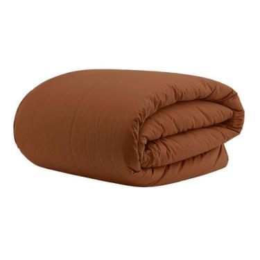Imagem de Duvet Colors Cacau 200 Fios - Solteiro - Westwing, Marrom