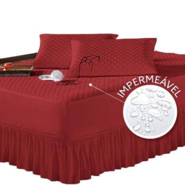 Imagem de Capa Protetor Colchão Elástico Solteiro Impermeável - gaby doces e enx