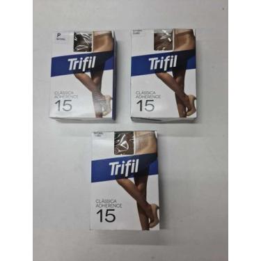 Imagem de 3 Meias Calça Fio 15 adherence Trifil 6394.Tamanho:MCor:PretoGênero:Fe