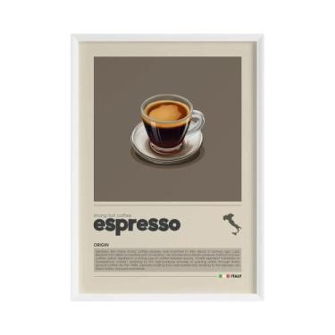 Imagem de Pintura Em Tela De Café Americano, Latte, Macchiato E Flat White, Ilus