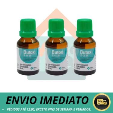 Imagem de BUTOX 20ml Antipulgas Carrapaticida Sarnicida Mosquicida KIT C/ 3 - No