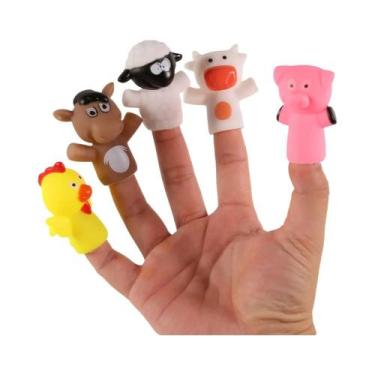 Imagem de Fantoches De Dedo Para Bebês, Mini Animais Educacionais, Bonecos De Bo