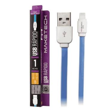 Imagem de Cabo de dados maketech xs-07 usb ios azul - ( mak- 25 )