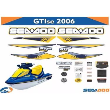 Imagem de Kit Adesivos SPTS Compatível Seadoo GTI 130SE 2006 Azul
