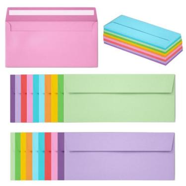 Imagem de Envelopes comerciais Slapaflife nº 10, pacote com 50, autoadesivos col
