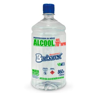 Imagem de Higienizador para Mãos Álcool Gel 70 860g - Barbarex