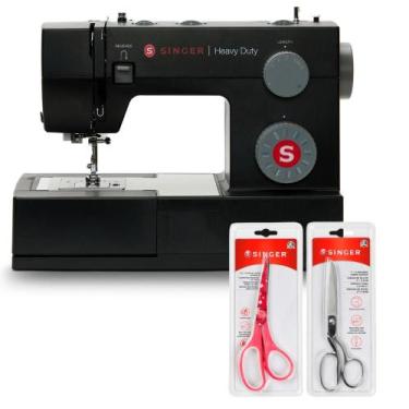 Imagem de Kit Máquina de Costura HD4423 Black e Tesoura 8" Tecido e Tesoura Mult