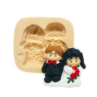 Imagem de Molde De Silicone Casamento, Noivos