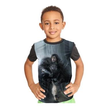 Imagem de Camiseta Infantil Game Of Thrones Jon Snow Ref:155 - Smoke