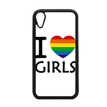 Imagem de Capa Transgênero Bissexuais Coração LGBT para iPhone XR para proteção de telefone Apple