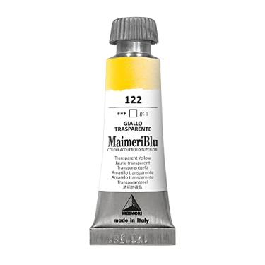 Imagem de MAIMERI BLU Tinta Aquarela Profissional Bisnaga 12ml, Amarelo Transparente