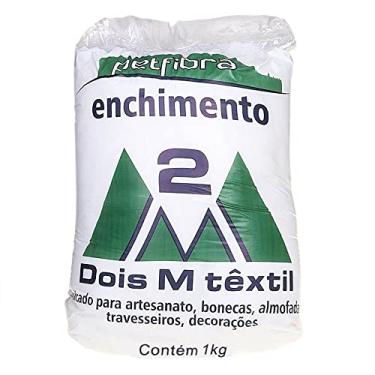 Imagem de Fibra Siliconada para Enchimento de Almofada Amigurumi e Uso em Artesanato Fabricante Dois M Têxtil 1kg - Poliéster