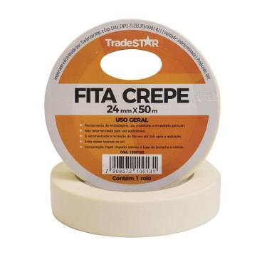 Imagem de Fita Crepe Para Uso Geral 24 Mm X 50 M