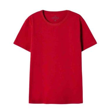 Imagem de Camiseta Básica Hering Kids Infantil Menino Modelagem Regular Vermelho