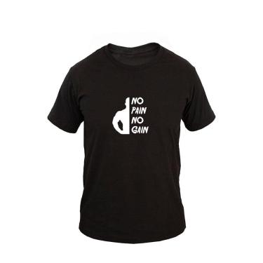 Imagem de Camiseta Masculina Algodão Manga Curta No Pain No Gain