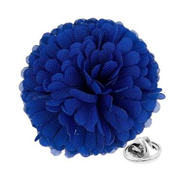Imagem de Vittorio Vico Alfinete de lapela de flor de cravo formal masculino premium - Boutonniere para homens, broche, 2.5" (6.36CM), Poliéster, Não aplicável