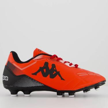 Imagem de Chuteira Kappa Florida Campo Vermelha e Preta-Masculino