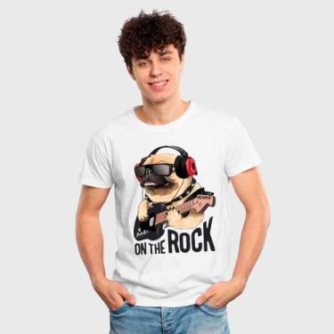 Imagem de Camiseta Masculina Algodão Estampa On The Rock Casual - Samcro Vestuár