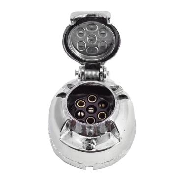 Imagem de Tomada Engate Plástico 7 Polos Cromado Carros - Texas 4X4