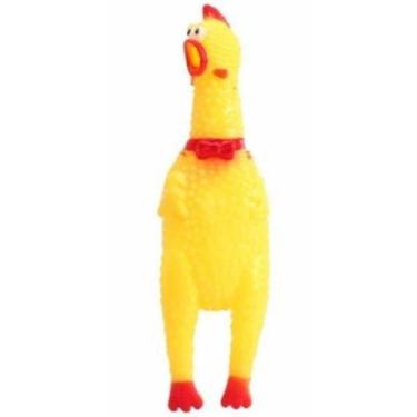 Imagem de Brinquedo Para Cachorros Frango Sonoro Gritador Médio 31cm - The Pets 