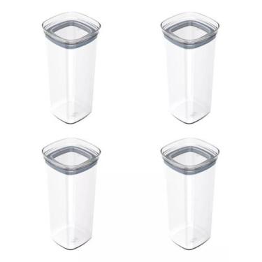 Imagem de KIT 4 Potes 1,5l F6185 - OU, Transparente