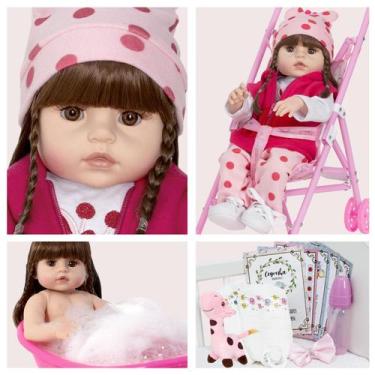 Imagem de Bebe Estilo Reborn Girafinha Com Acessórios Envio Imediato - Cegonha R
