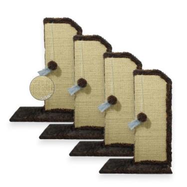 Imagem de Arranhador Gato Proteção Canto de Sofás Base Interna Brinquedo Bolinha