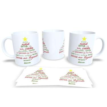 Imagem de Canecas de Porcelana Personalizadas Arvore de Natal - Estampa Sublimad