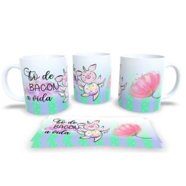 Imagem de Canecas de Porcelana Personalizadas Irônicas - Estampa Sublimada, Baco