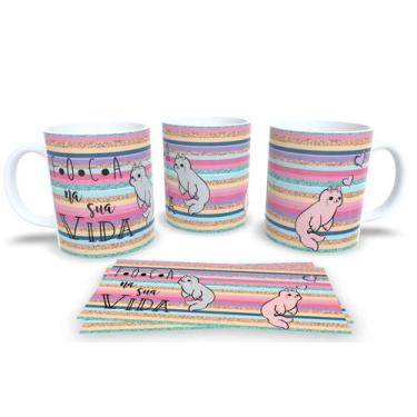 Imagem de Canecas de Porcelana Personalizadas Irônicas - Estampa Sublimada, Foca