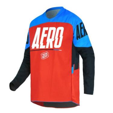 Imagem de Camisa Motocross Cross ASW Podium Vitalogy Azul Off Road, P