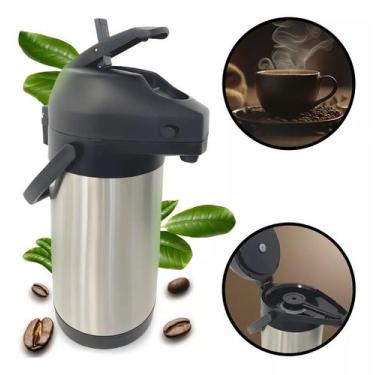 Imagem de Garrafa Térmica 100% Inox 2,5l Madri Unitermi Quente E Frio