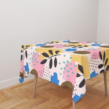 Imagem de Toalha De Mesa Quadrada 4 Lugares Tecido Oxford Estampa Orgânica Color