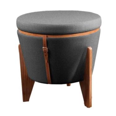 Imagem de Puff Flex Linho Escuro - TH Decorações