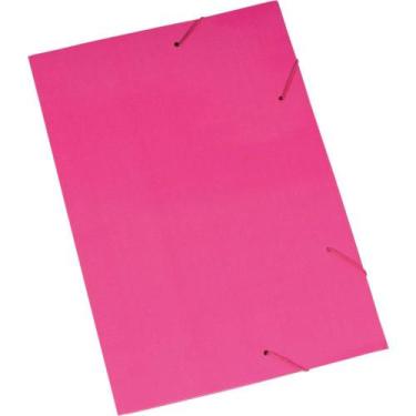 Imagem de Pasta ABA Elástica Papel Ofício Rosa - Pacote com 20 Unidades - Polyca