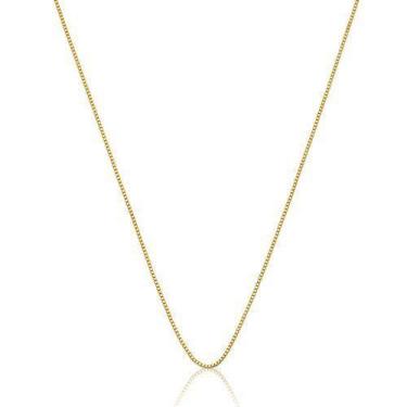 Imagem de Corrente de Ouro 18k malha veneziana de 45 cm  - Safira, Único